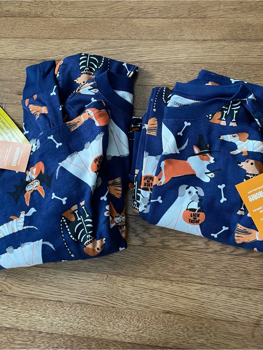 Gymboree boys Halloween pajama set size 6 navy NWT
